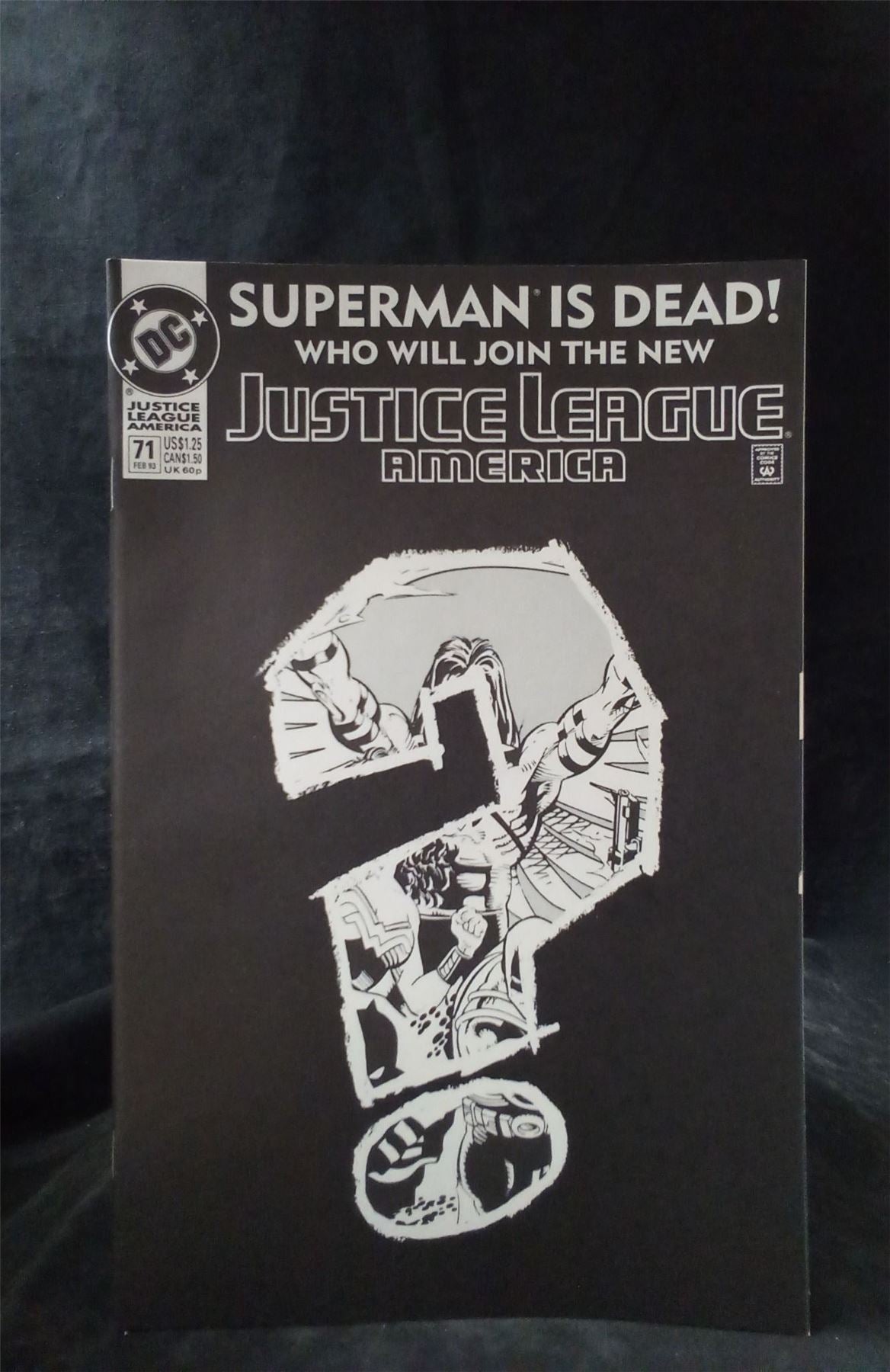 Justice League America #71 Question Mark Cover 1993 DC Comics Comic Book