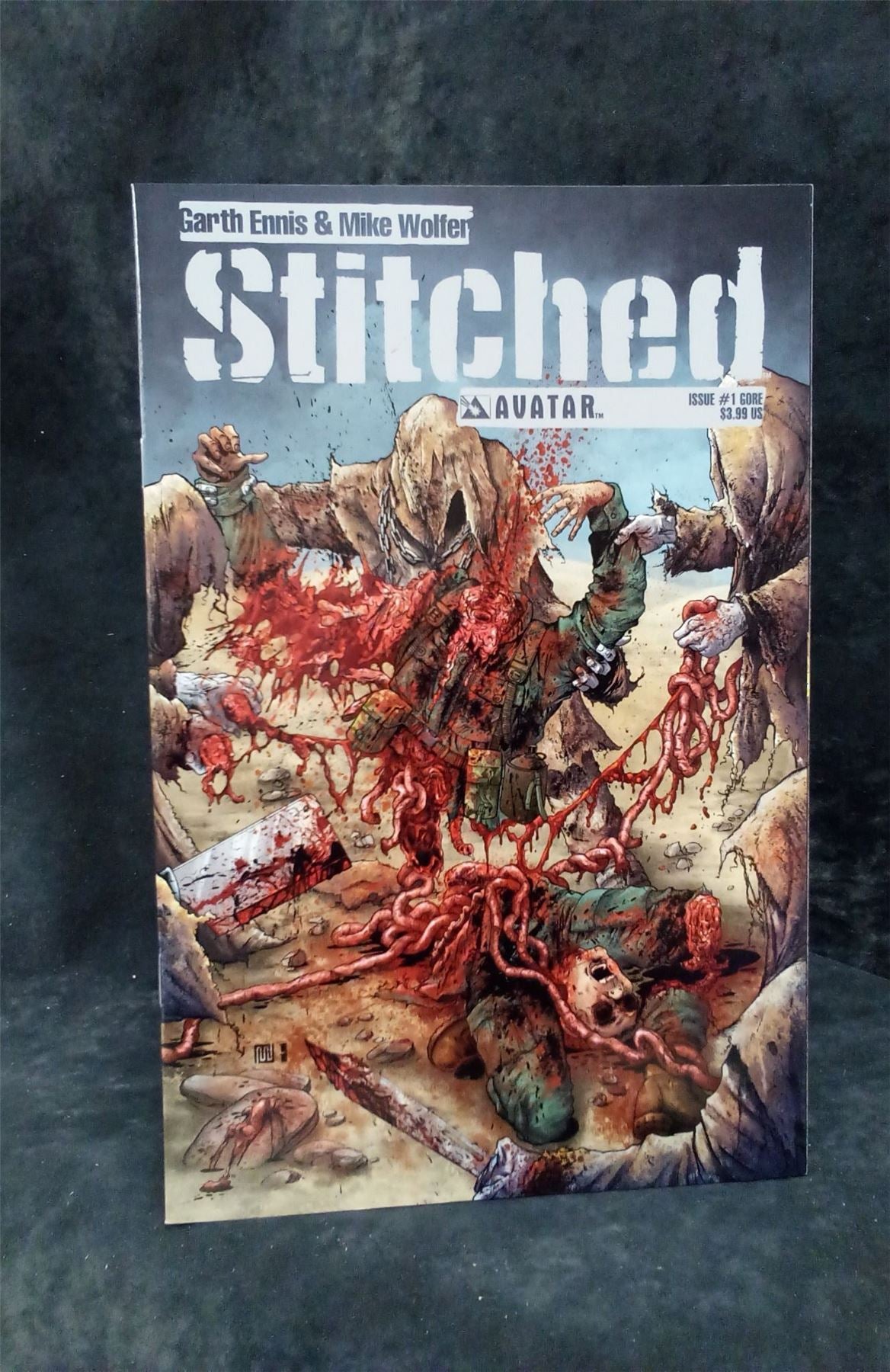 Stitched #1 2011 Gore Cover avatar press Comic Book