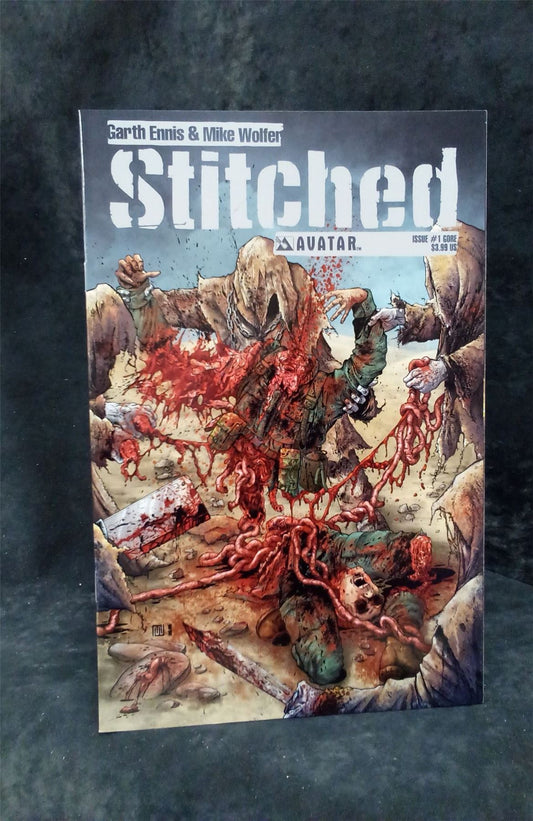 Stitched #1 2011 Gore Cover avatar press Comic Book