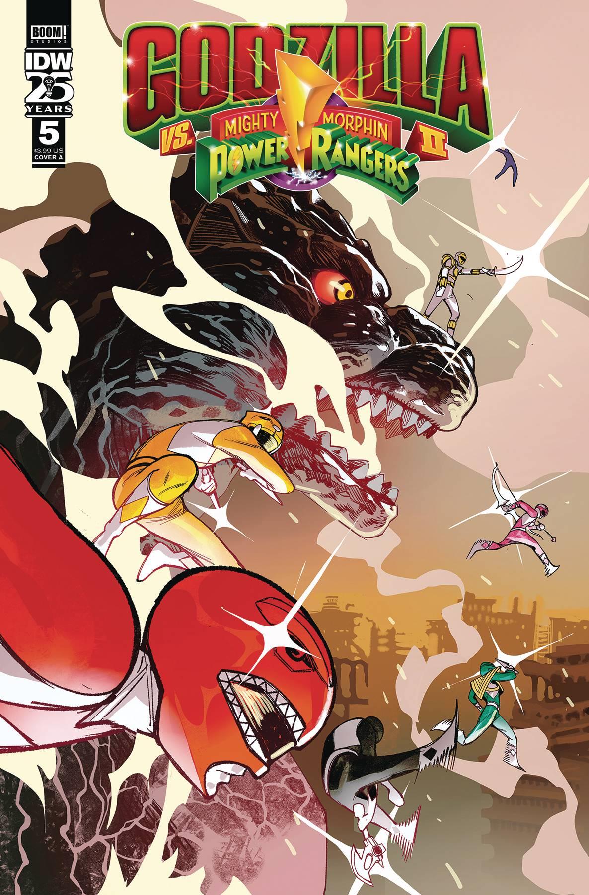 Godzilla Vs Mmpr Ii #5 Cvr A Rivas Idw-prh Comic Book