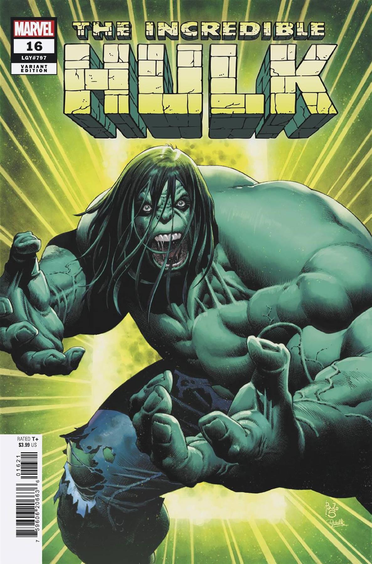Incredible Hulk #16 Paulo Siqueira Var Paulo Siqueira Var Marvel Prh Comic Book 2024