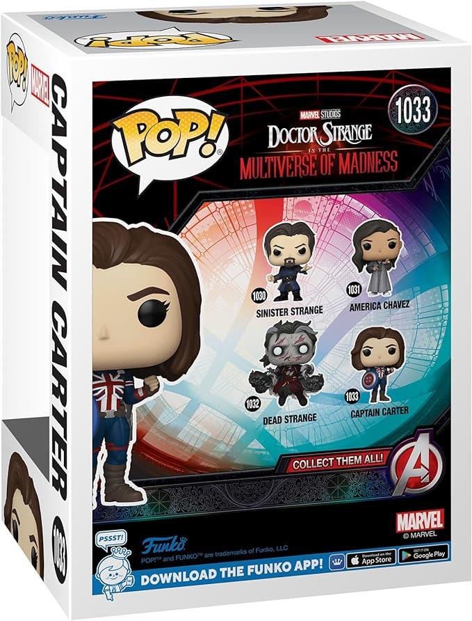 Funko Pop! Marvel: Doctor Strange Multiverse of Madness - Captain Carter Vinyl Figure