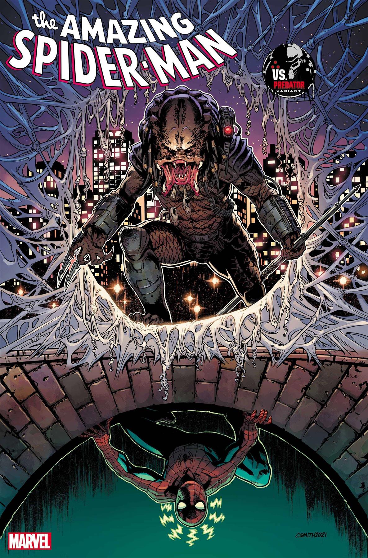 Amazing Spider-man #7 Cory Smith Predator Var (Cory Smith Predator Var) Marvel Prh Comic Book 2022