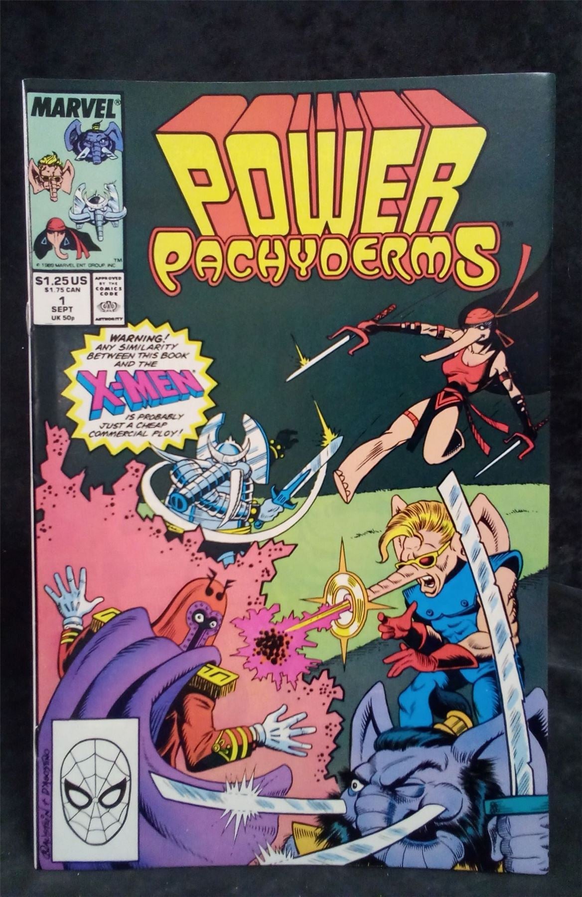 Power Pachyderms 1989 Marvel Comics Comic Book