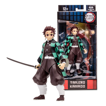 Demon Slayer WV3 Tanjiro Rui Battle Var 7in Action Figure