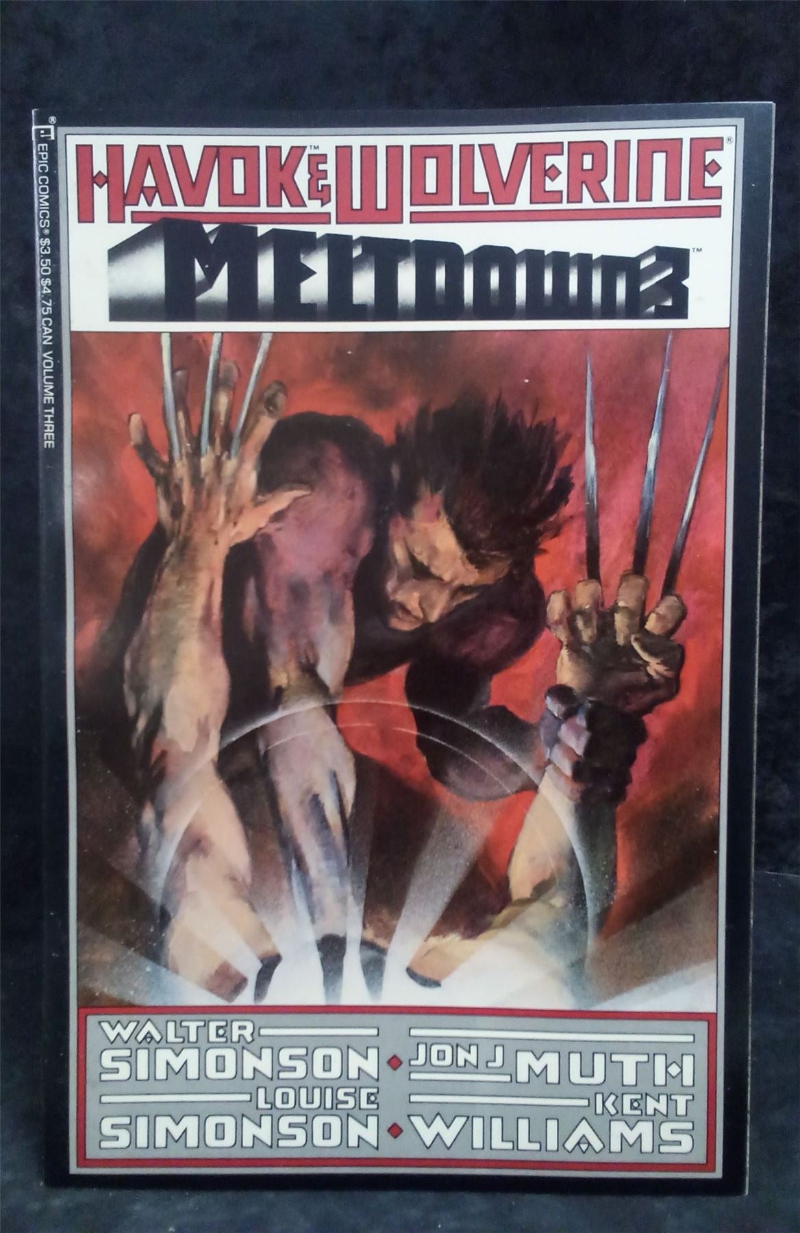 Havok & Wolverine - Meltdown #3 1989 Marvel Comics Comic Book