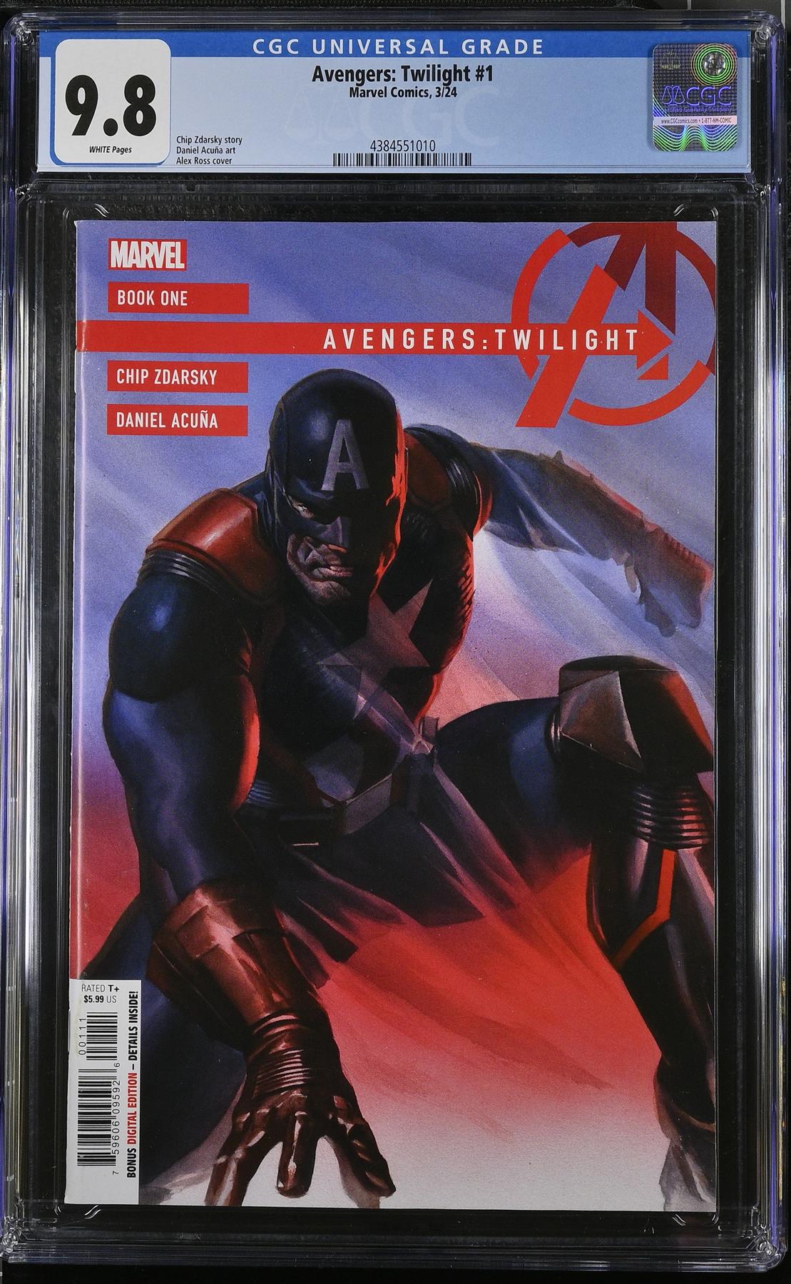 Df Avengers Twilight #1 Cgc Graded 9.8 (c: 0-1-2) Dynamic Forces Comic Book