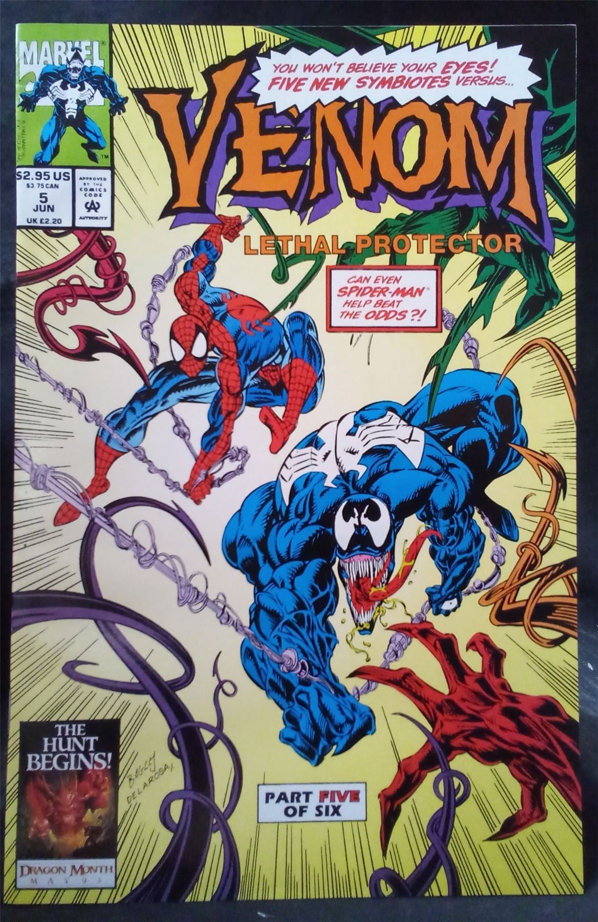 Venom: Lethal Protector #5 1993 Marvel Comics Comic Book