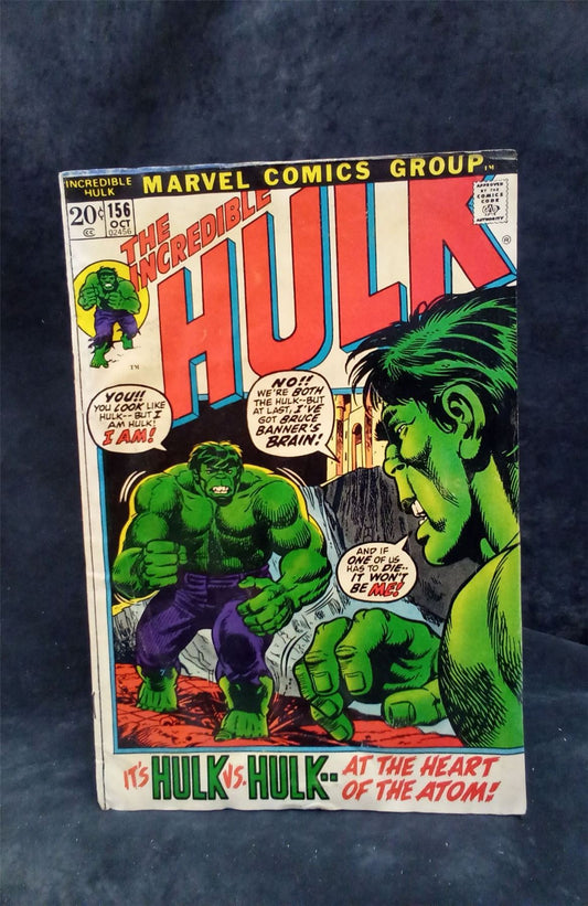 The Incredible Hulk #156 1972 Marvel Comics Comic Book