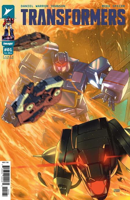 Transformers #1 Tenth Printing Cvr F Taurin Clarke Var Image Comics Comic Book