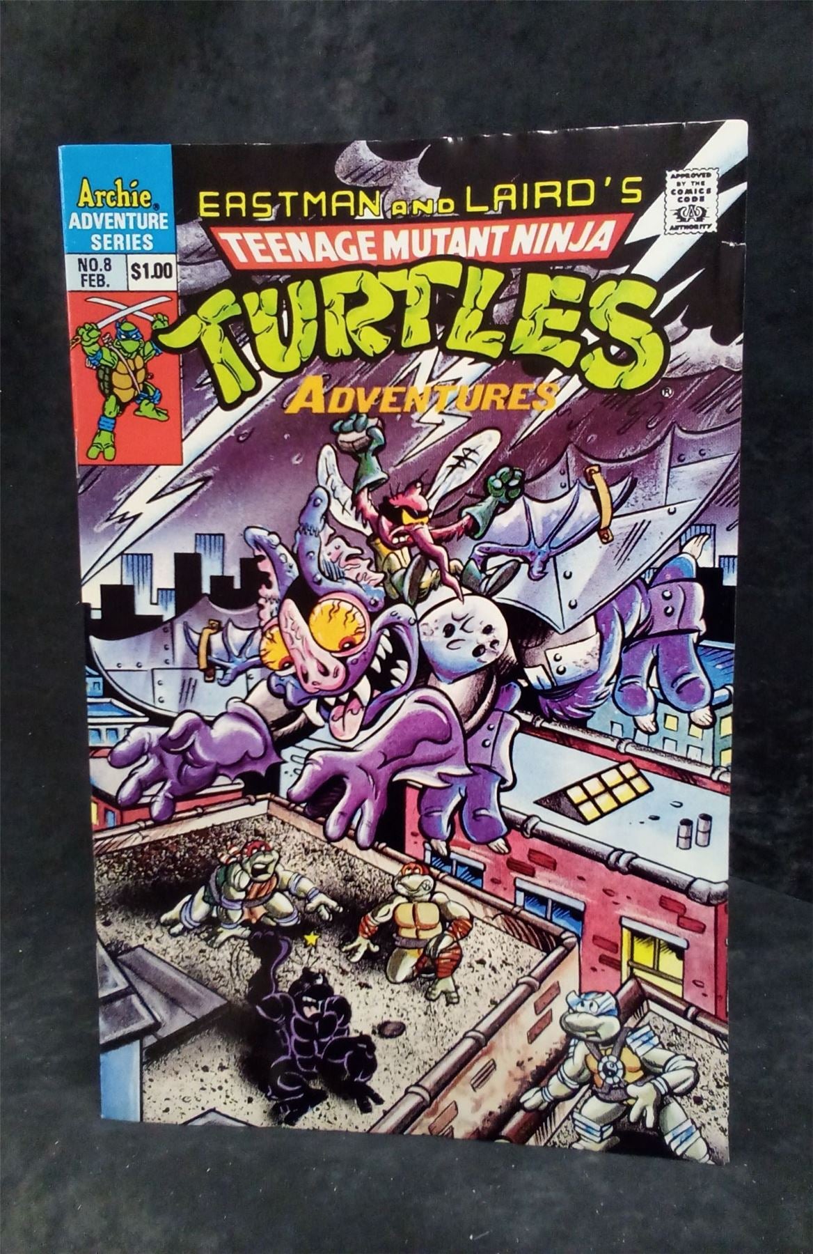 Teenage Mutant Ninja Turtles Adventures #8 1990 archie comics Comic Book
