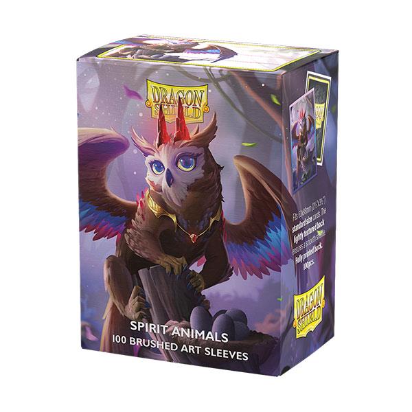 Dragon Shield Sleeves: Standard- Brushed 'Spirit Animals- The Dragowlis' Art, Limited Edition (100 ct.) By Arcane Tinmen