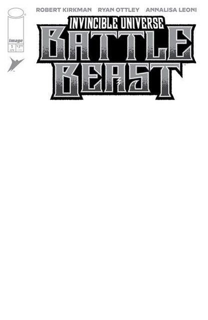 Invincible Universe Battle Beast #1 Cvr I Blank Sketch Var  Image Comics Comic Book