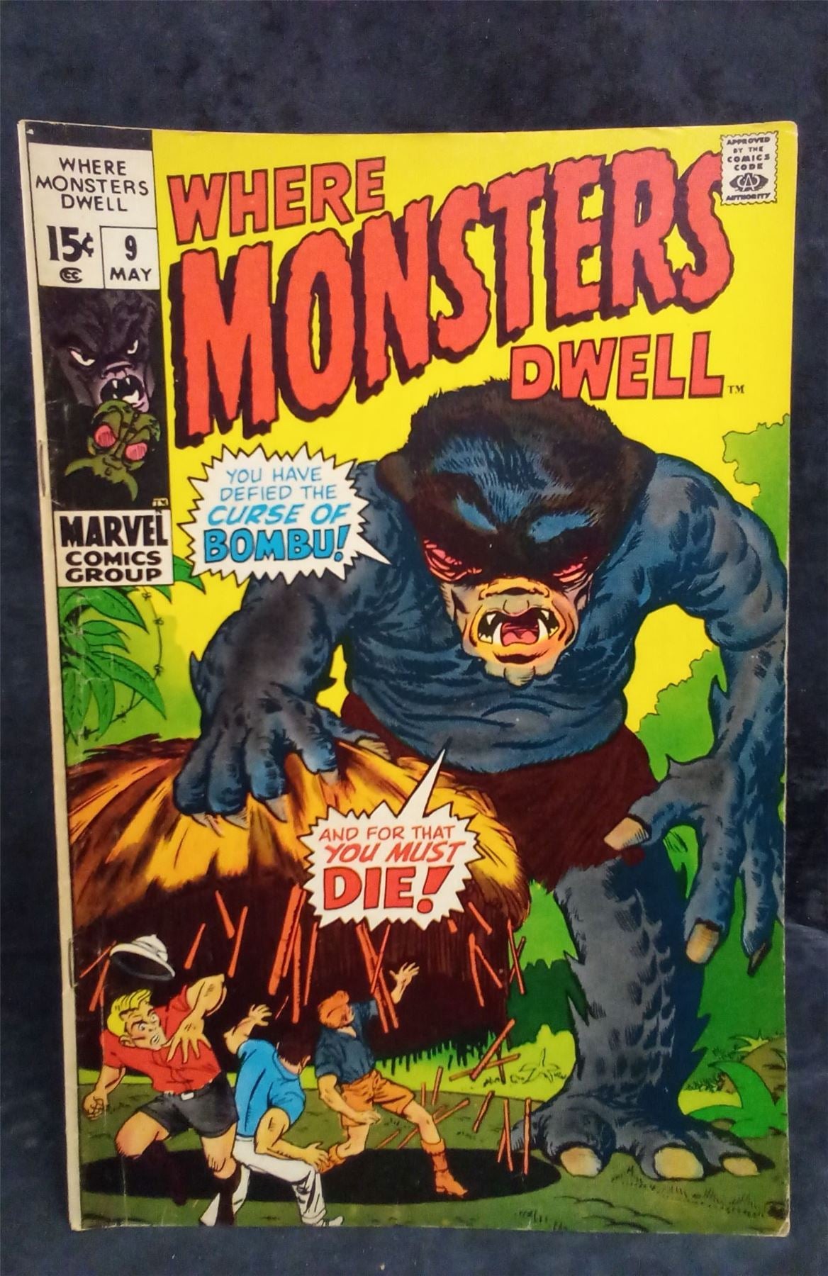 Where Monsters Dwell #9 1971 Marvel Comics Comic Book