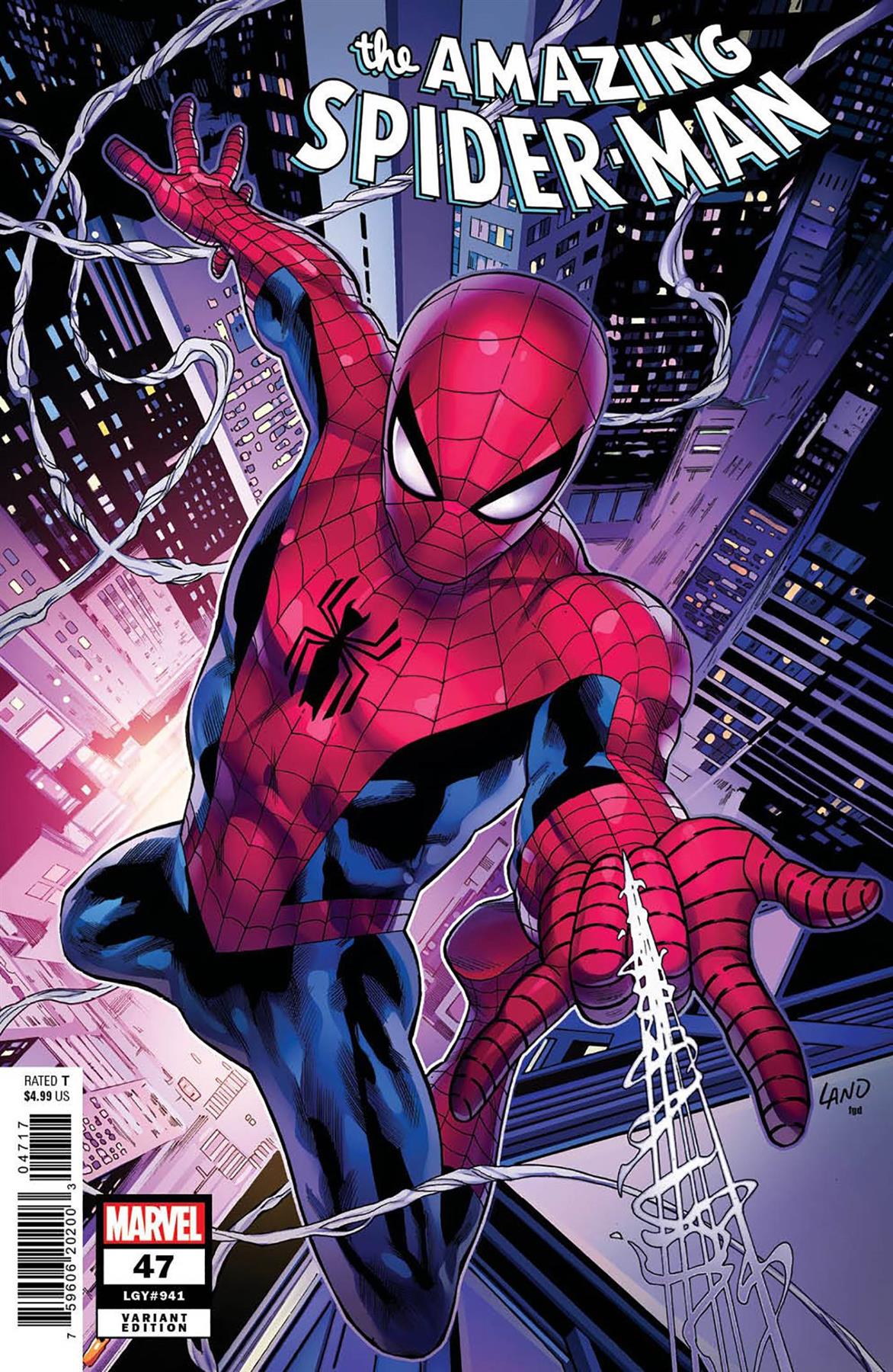 Amazing Spider-man #47 25 Copy Incv Greg Land Var (25 Copy Incv Greg Land Var) Marvel Prh Comic Book 2024