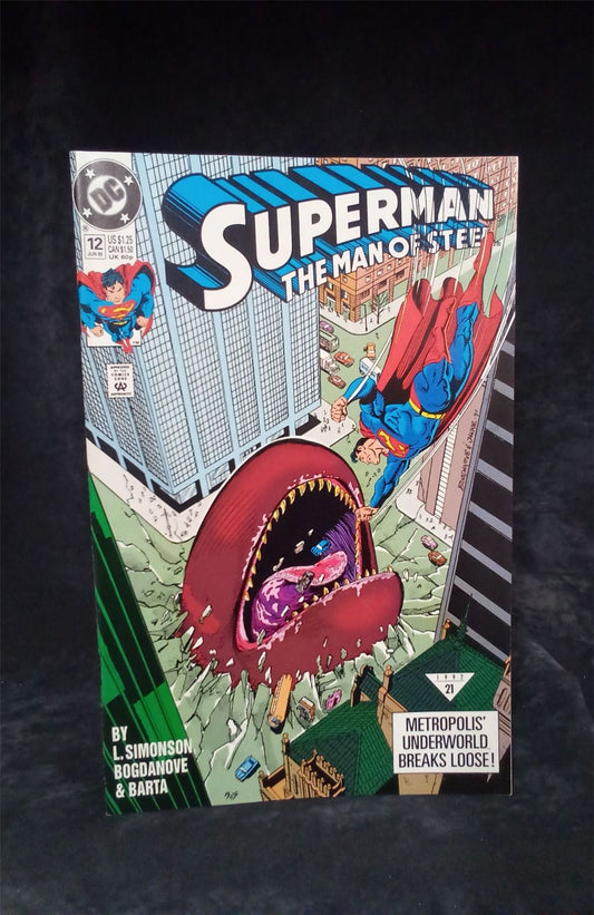 Superman: The Man of Steel #12 1992 DC Comics Comic Book