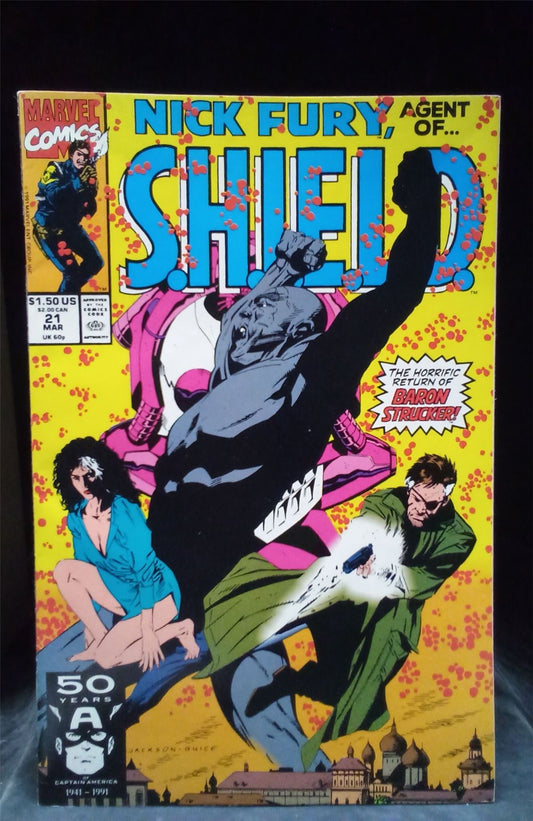 Nick Fury, Agent of SHIELD #21 1991 Marvel Comics Comic Book