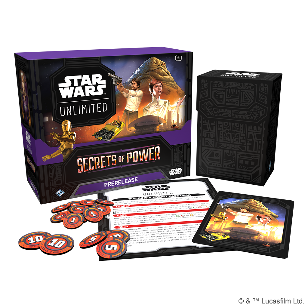 Star Wars Unlimited TCG Secrets of Power Prerelease Box By Fantasy Flight Games