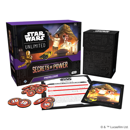 Star Wars Unlimited TCG Secrets of Power Prerelease Box By Fantasy Flight Games