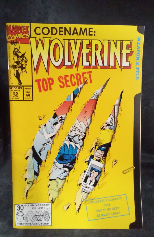Wolverine #50 Direct Edition 1991 Marvel Comics Comic Book