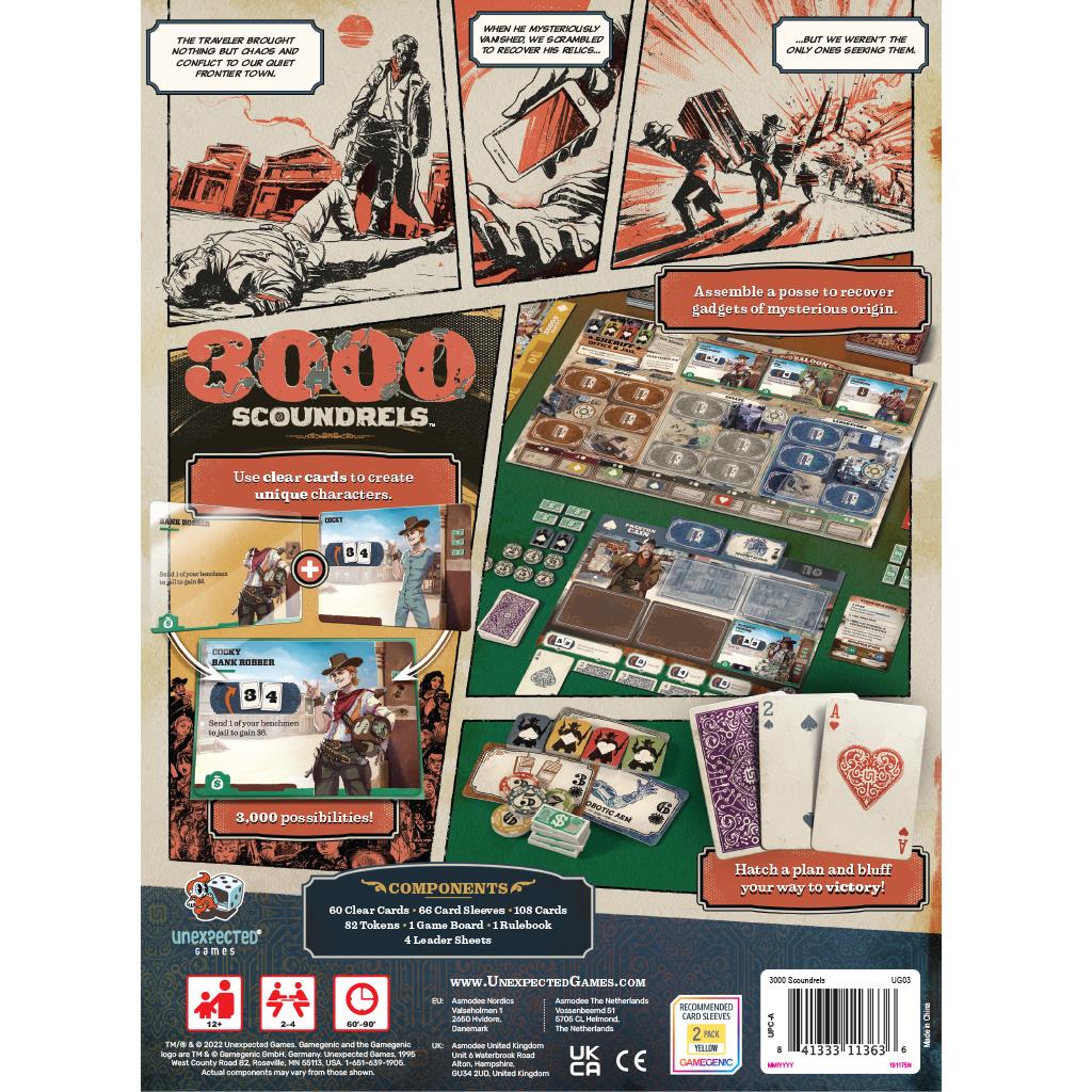 3,000 Scoundrels Board Game by Unexpected Games