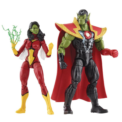 Avengers 60th Leg Skrull Queen/Super Skrull 6in Action Figure 2pk