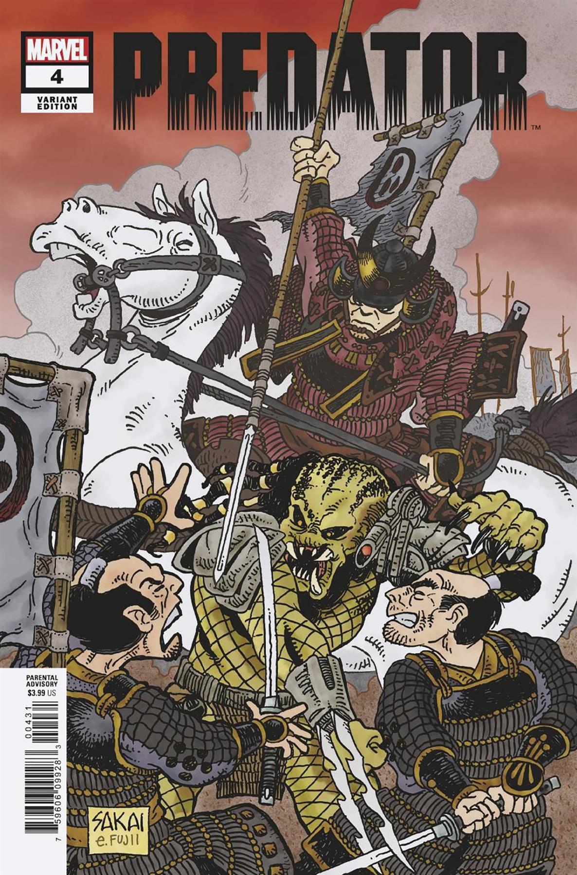 Predator #4 Sakai Var (Sakai Var) Marvel Prh Comic Book 2022