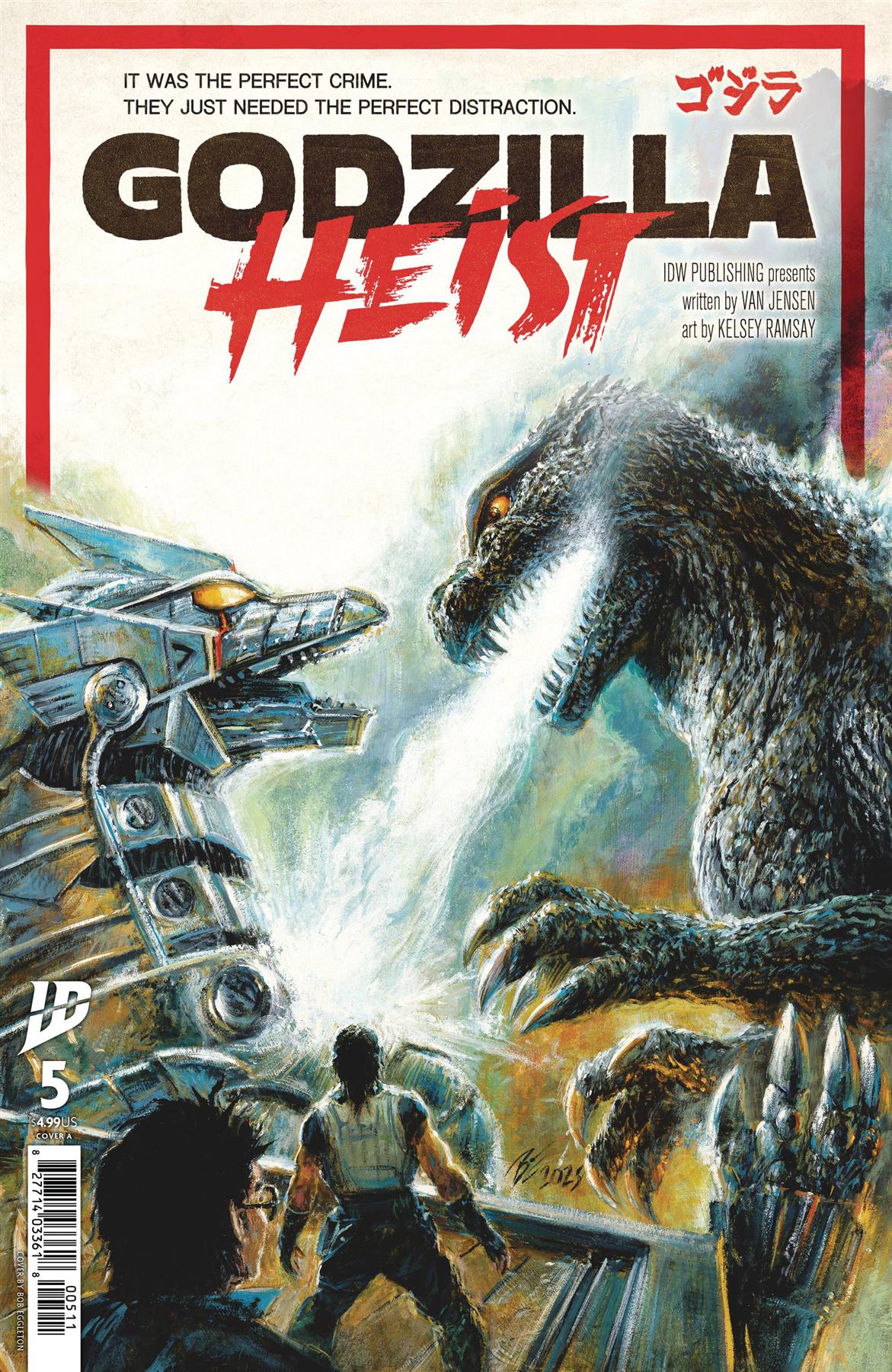 Godzilla Heist #5 Cvr A Eggleton Cvr A Eggleton Idw-prh Comic Book 2025