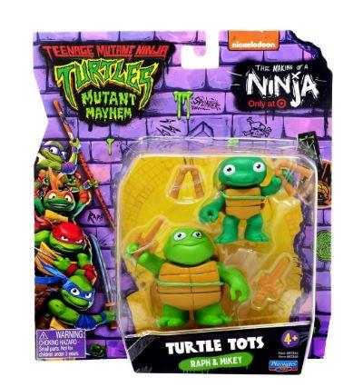Teenage Mutant Ninja Turtles The Making of a Ninja Turtle Tots Action Figure (Raph & Mikey)