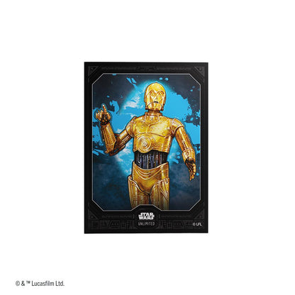 Star Wars Unlimited Premium Art Sleeve: C-3PO 60 Standard By Gamegenic