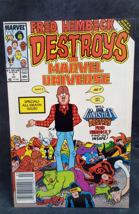 Fred Hembeck Destroys the Marvel Universe #1 1989 Marvel Comics Comic Book