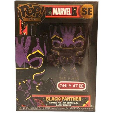 Funko Pop! Pin Marvel Black Light Black Panther Exclusive