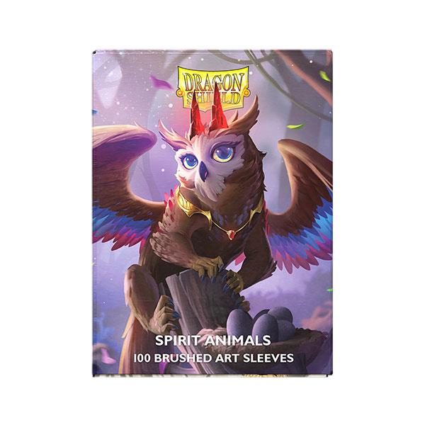 Dragon Shield Sleeves: Standard- Brushed 'Spirit Animals- The Dragowlis' Art, Limited Edition (100 ct.) By Arcane Tinmen