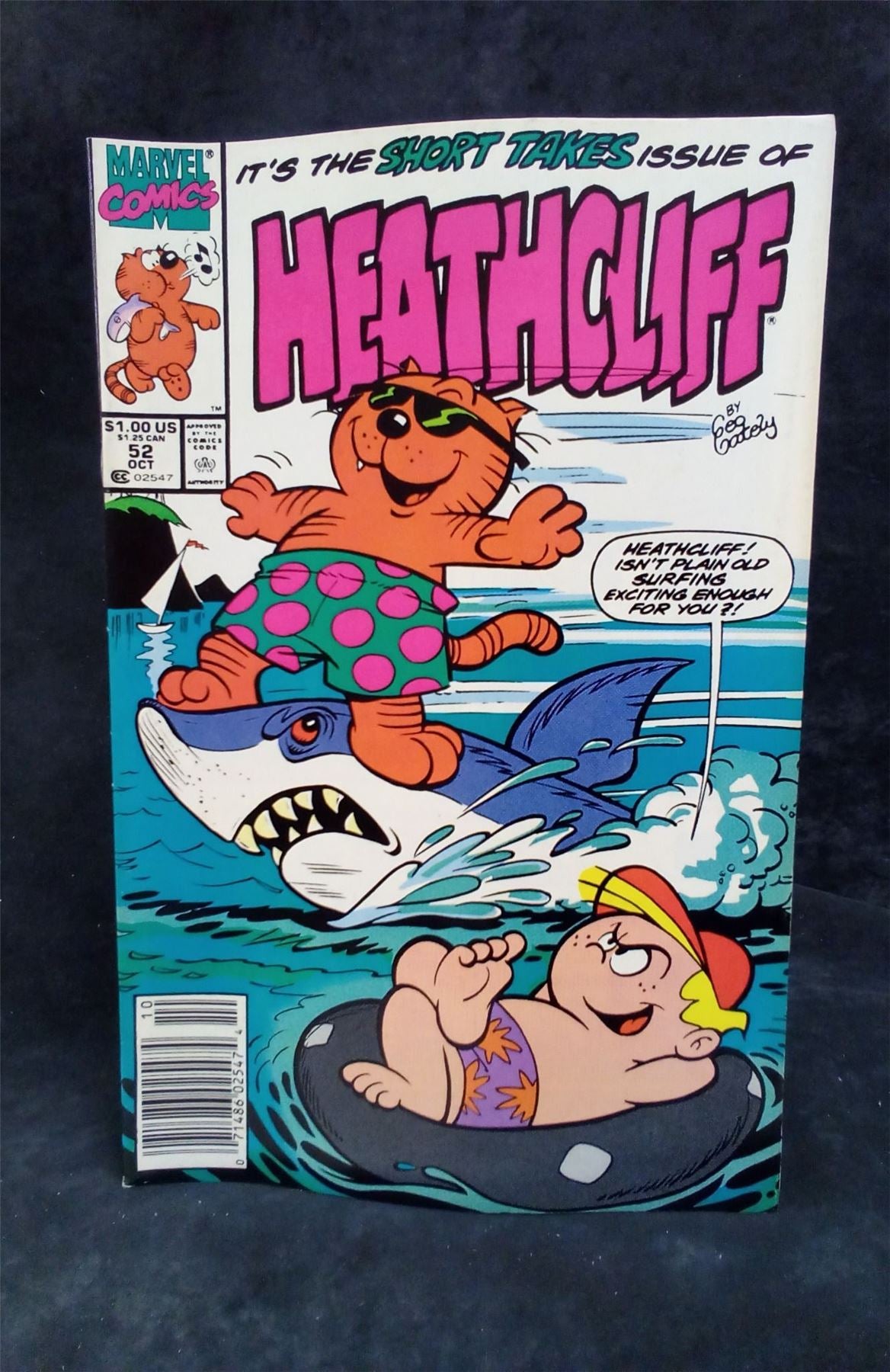 Heathcliff #52 Newsstand Edition 1990 Marvel Comics Comic Book