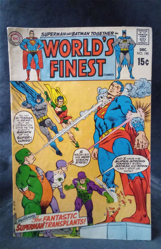 World's Finest Comics #190 DC Comics Comic Book