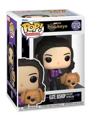 Funko Pop! POP & Buddy: Hawkeye - Kate Bishop with Lucky the Pizza Dog Vinyl Bobblehead