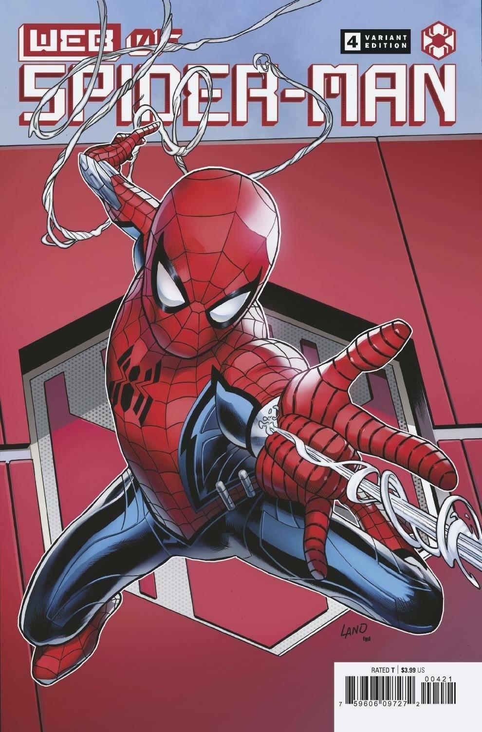 Web Of Spider-man #4 (of 5) Land Var Marvel Comics Comic Book