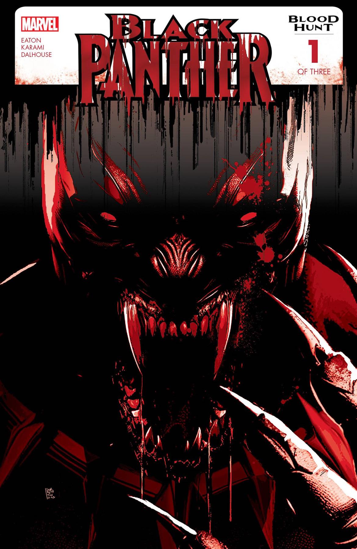 Black Panther Blood Hunt #1 (of 3) 2nd Ptg Blood Soaked Var Marvel Prh Comic Book