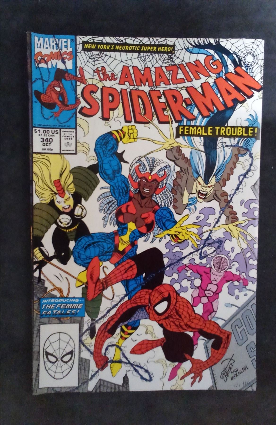 The Amazing Spider-Man #340 1990 marvel Comic Book