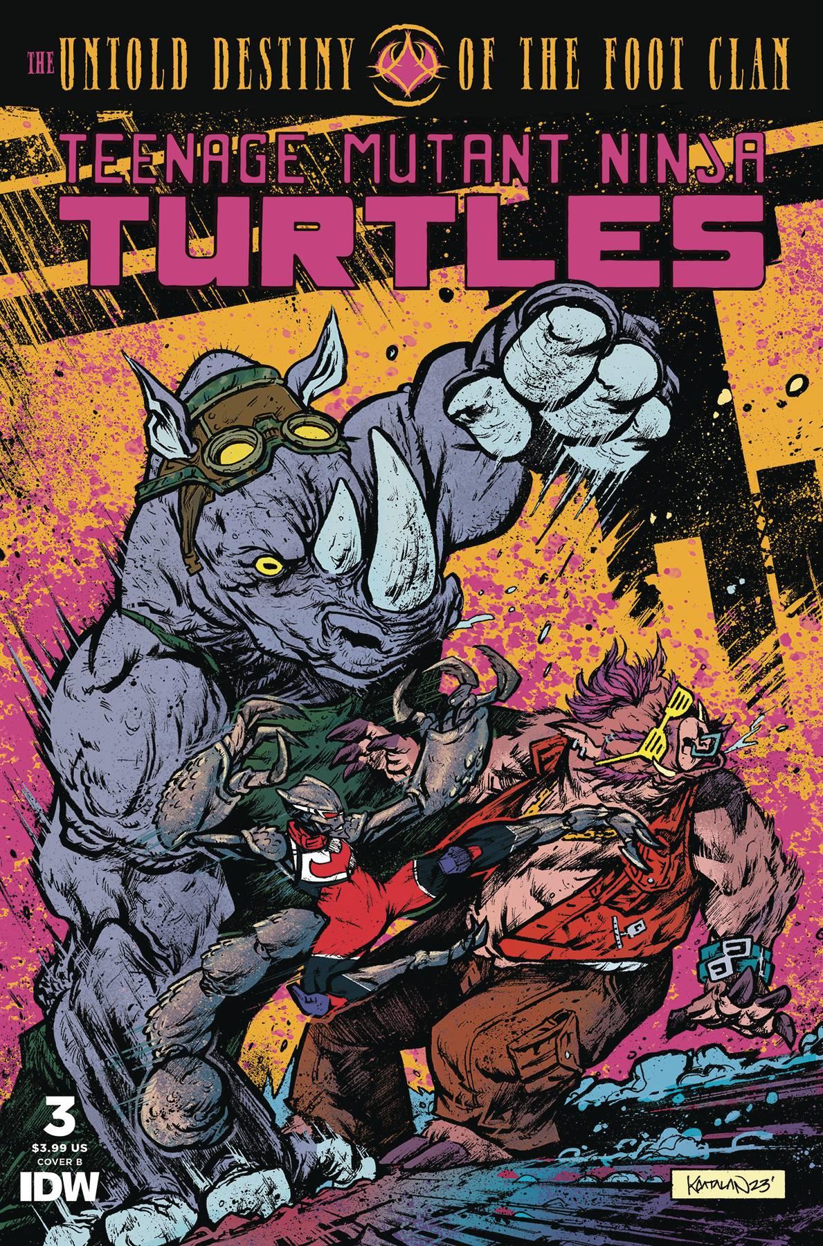 Tmnt Untold Destiny Of Foot Clan #3 Cvr B Catalan Idw-prh Comic Book