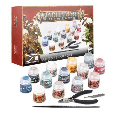 Warhammer Age of Sigmar- Paints + Tools Set 80-17 by Games Workshop