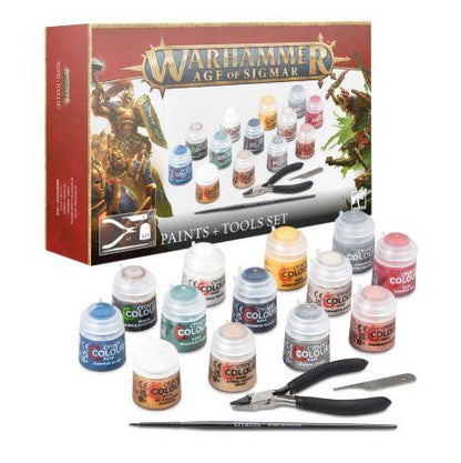 Warhammer Age of Sigmar- Paints + Tools Set 80-17 by Games Workshop