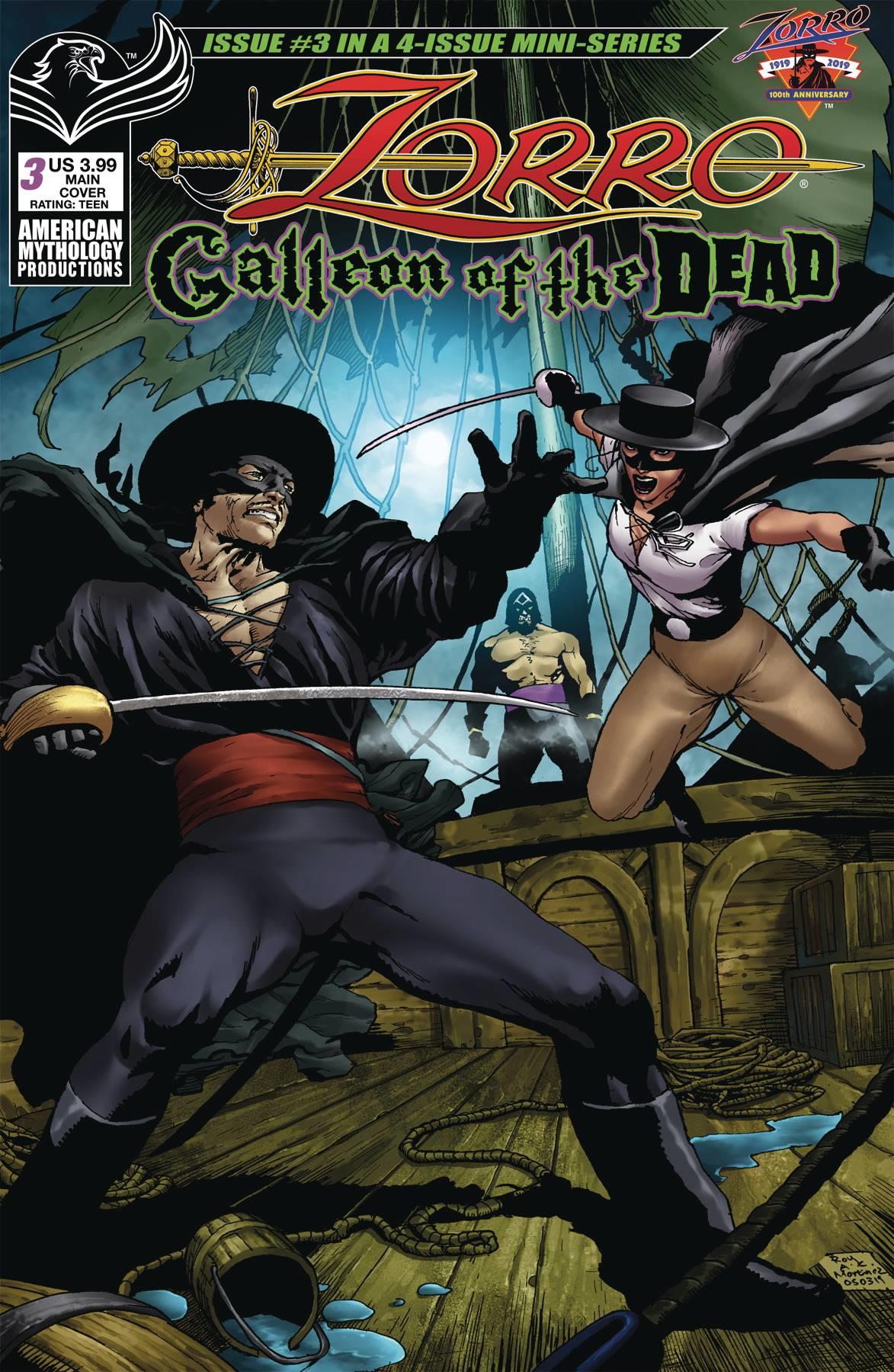 Zorro Galleon Of Dead #3 Cvr A Martinez (Cvr A Martinez) American Mythology Productions Comic Book 2020