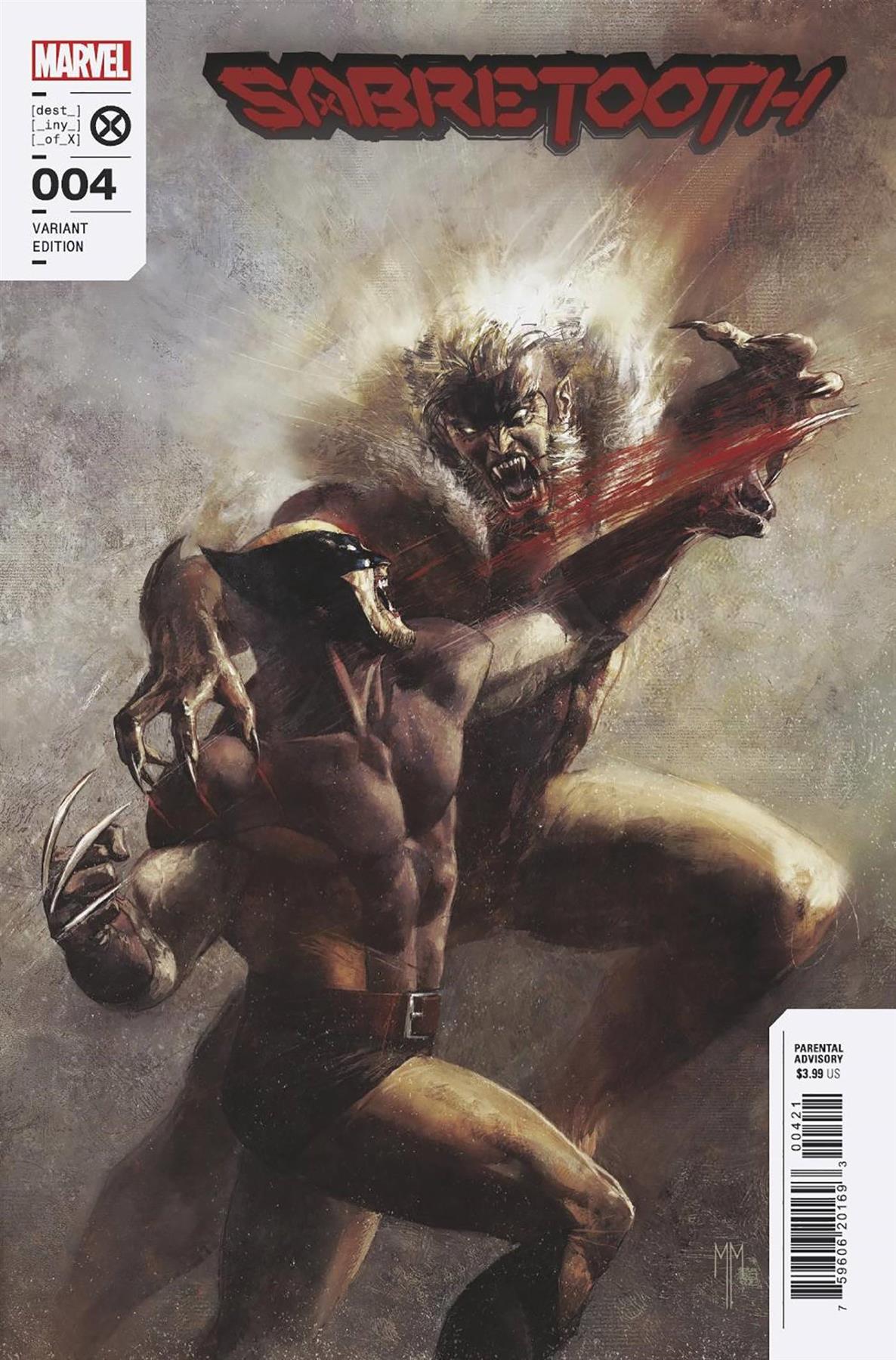 Sabretooth #4 (Mastrazzo Var) Marvel Prh Comic Book 2022