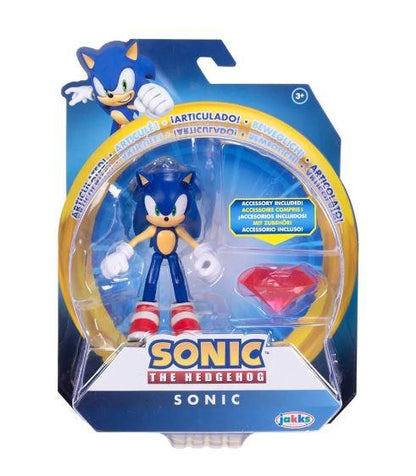 Sonic the Hedgehog 4-Inch Action Figures Wave 20 Sonic with red Chaos Emerald by Jakks Pacific