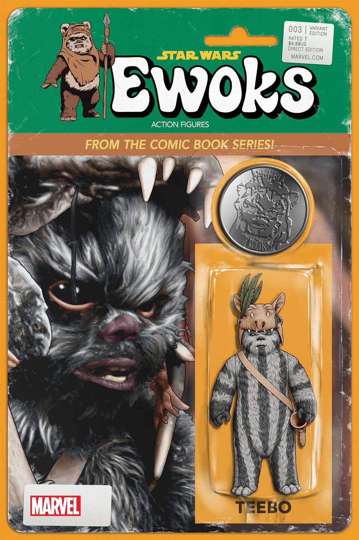 Star Wars Ewoks #3 Jtc Action Figure Var Marvel Prh Comic Book 2024