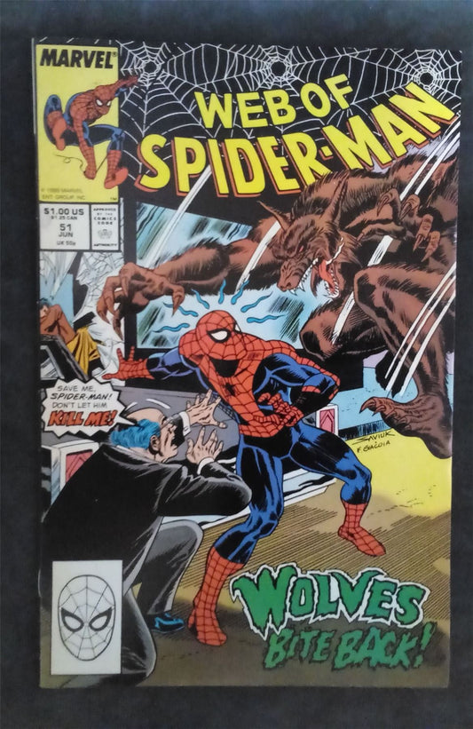 Web of Spider-Man #51 (1989) Marvel Comics Comic Book