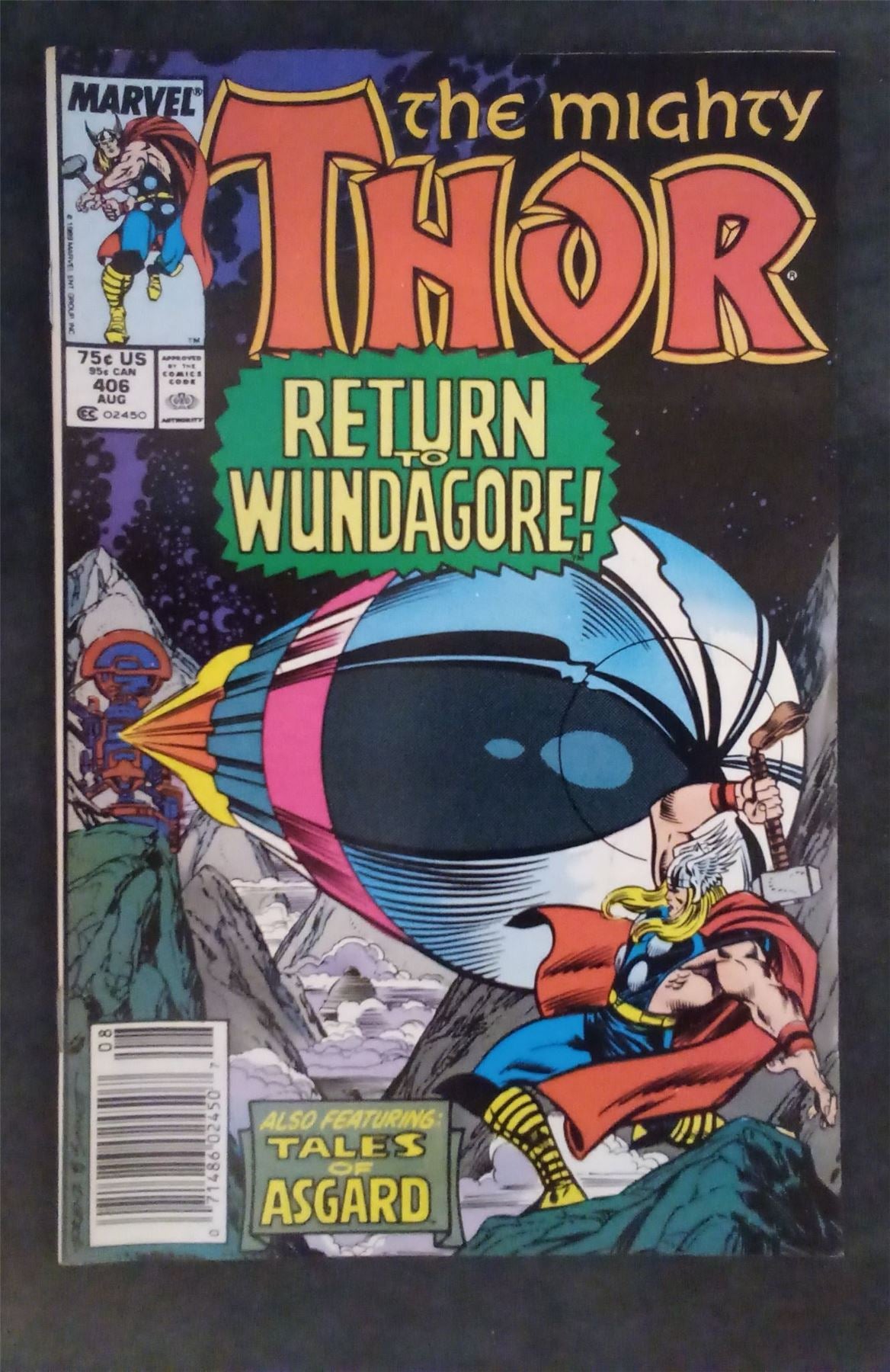 Thor #406 1989 marvel Comic Book