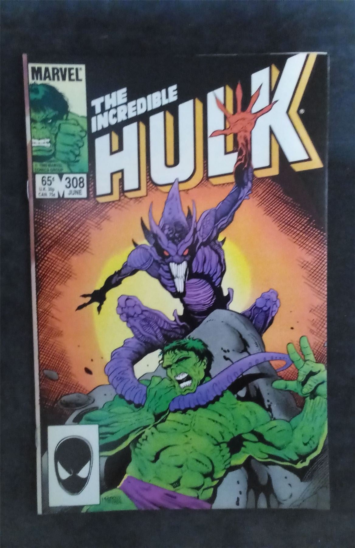 The Incredible Hulk #308 1985 marvel Comic Book