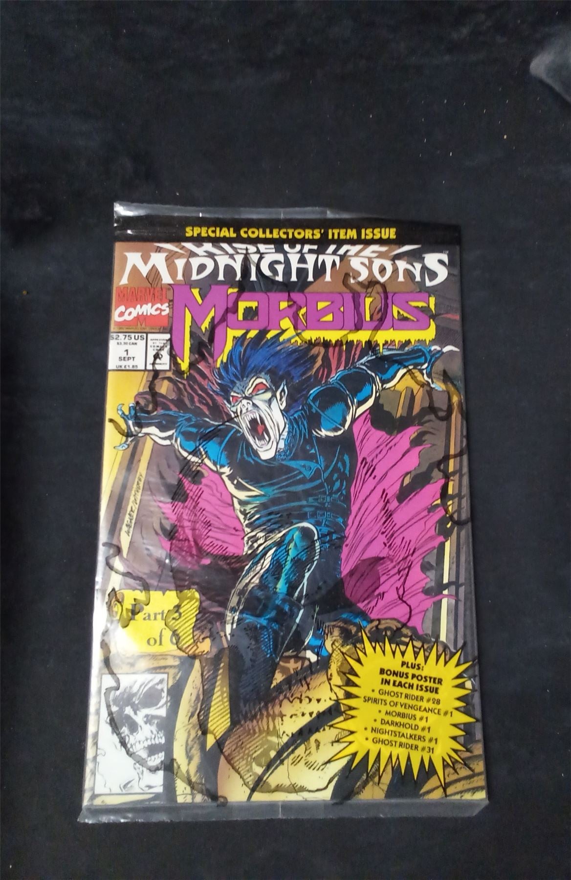 Morbius: The Living Vampire #1 Newsstand Edition 1992 marvel Comic Book